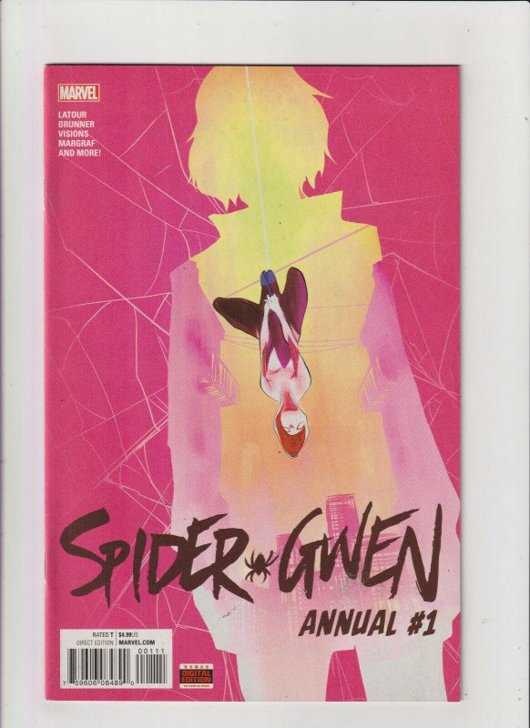 Spider-Gwen Annual #1 VF/NM 9.0 Marvel Comics Spider-man, Gwen Stacey 2016 759606084890