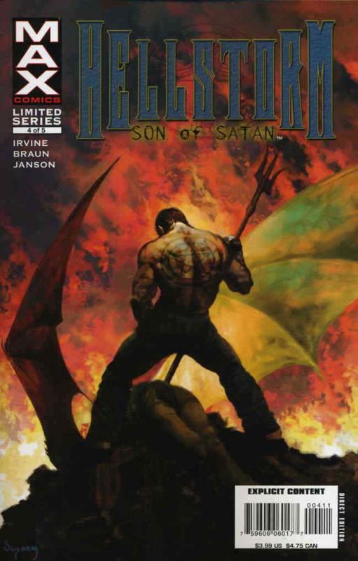 Hellstorm: Son of Satan #4 VF/NM; Marvel | save on shipping - details inside