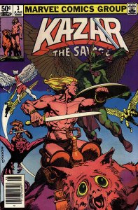 KA-ZAR  (1981 Series)  (THE SAVAGE) (MARVEL) #3 NEWSSTAND Good Comics Book