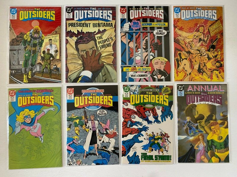 Outsiders (1st series) comic lot 18 diff from:#1-28 + bonus 8.0 VF (1985-88)