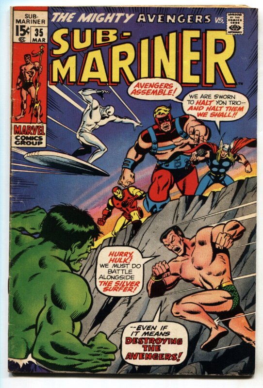 SUB-MARINER #35--1971--MARVEL--comic book--VG/FN