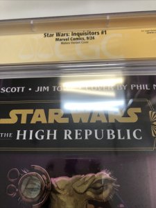 Star Wars : Inquisitors #1 (CGC 9.8 SS) Signed Alex Maleev * Census = 1 * Marvel