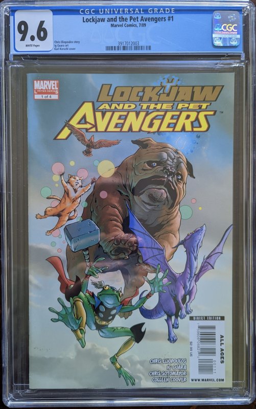 Lockjaw and the Pet Avengers #1 (2009) CGC 9.6