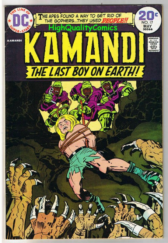 KAMANDI #17, VG+, Jack Kirby, Last Boy on Earth, 1972, more JK in store