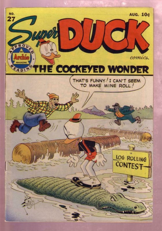 SUPER DUCK #27 1949 AL FAGALY ALLIGATOR-VIOLENCE--VF/NM VF/NM