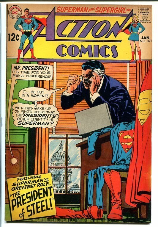 ACTION COMICS #391 1968-SUPERMAN-NEAL ADAMS COVER VG-