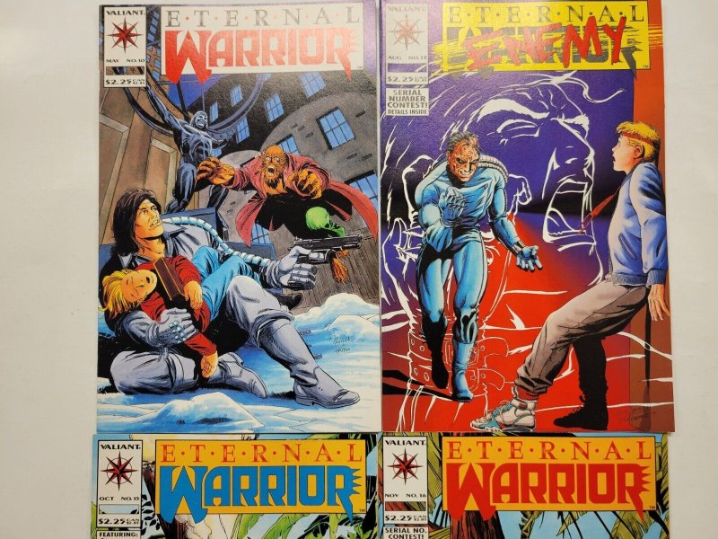 4 Eternal Warrior Valiant Comic Books #10 13 15 16 39 TJ7