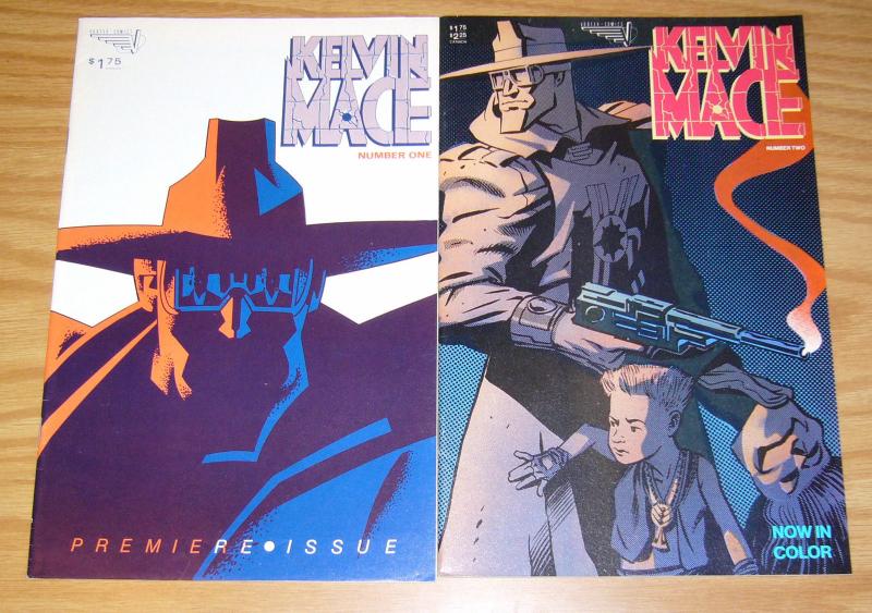 Kelvin Mace #1-2 VF- complete series - ty templeton - vortex comics set 1985