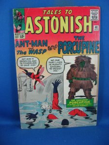 TALES TO ASTONISH 48VG+  FIRST PORCUPINE WASP MARVEL 1963