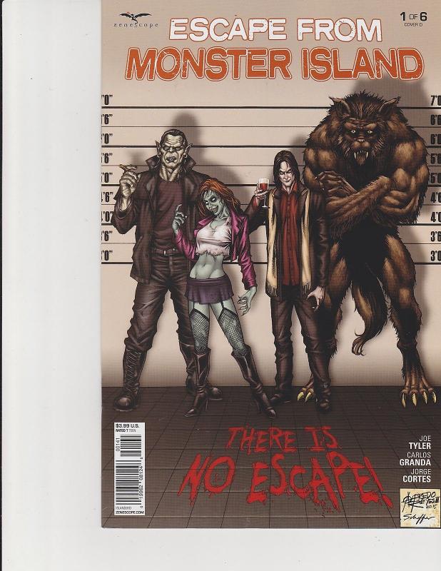 Escape from Monster Island #1 Cover D Zenescope Comic GFT NM Reyes