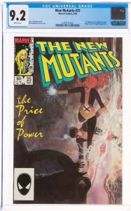 NEW MUTANTS #25 CGC 9.2 (Marvel 1985) 1st cameo app LEGION, Sienkiewicz cover