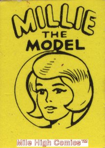 MARVEL MINI-BOOKS MILLIE THE MODEL 5/8 X 7/8 (1966 Series) #1 YELLOW Near Mint