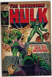 Incredible Hulk #114 (1968) Stan Lee Herb Trimpe Sandman FN