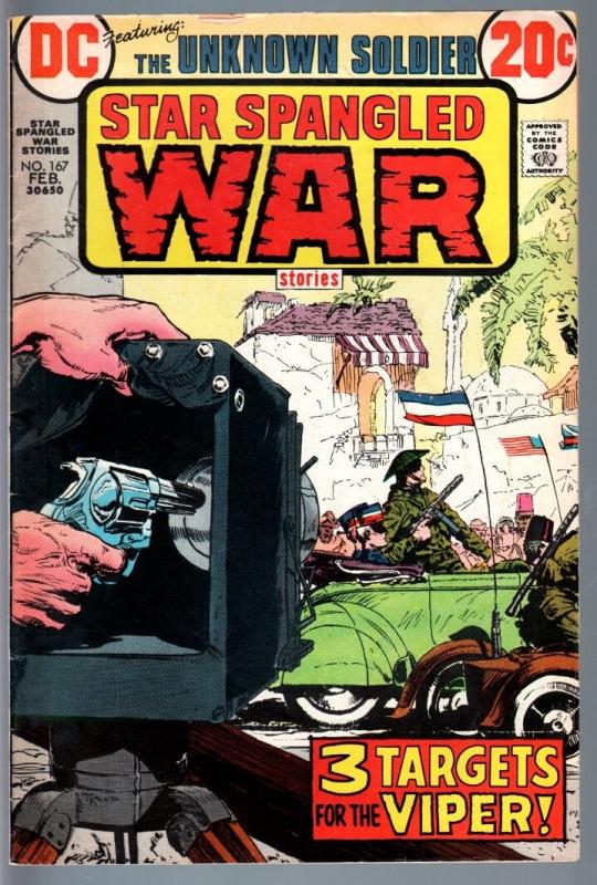 STAR SPANGLED WAR STORIES #167-1973-DC WAR COMIC-BRONZE AGE-VG VG