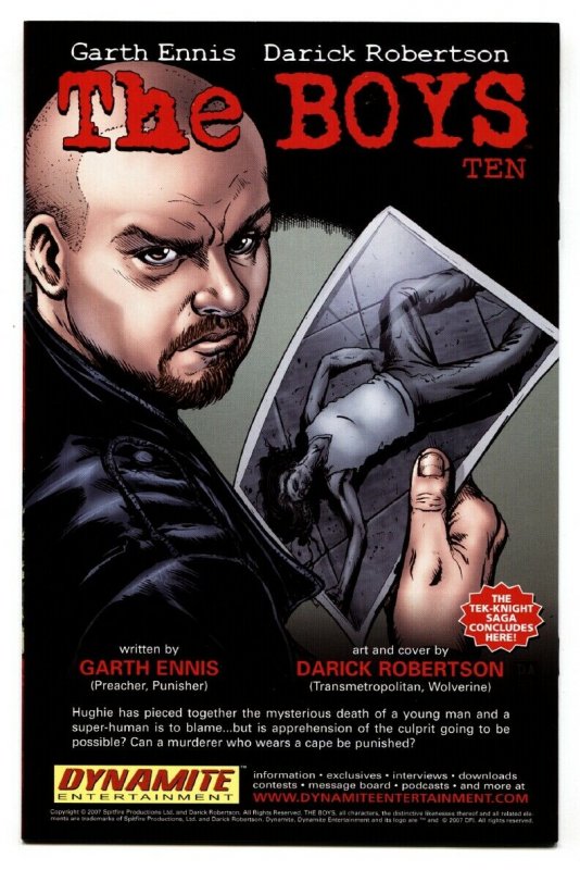 BOYS #9-HIGH GRADE-2007--GARTH ENNIS -TV SHOW.