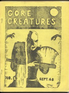 Gore Creatures #14 1968-early horror movie fanzine-Hammer Films-G/VG