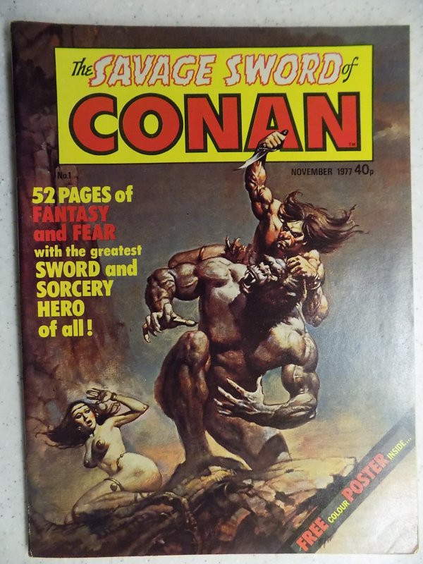 Savage Sword of Conan #1 (1977) UK EDITION POSTER