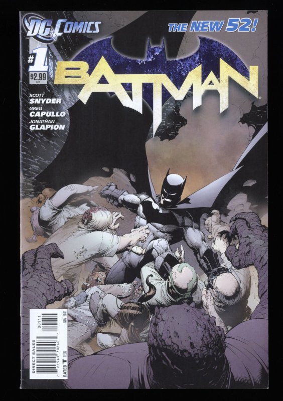 Batman (2011) #1 NM- 9.2 1st Print