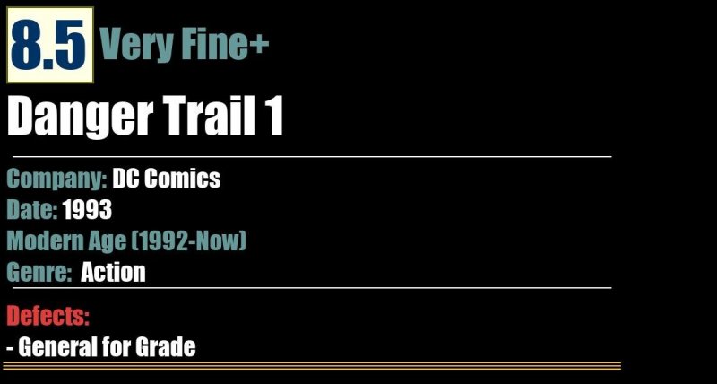 Danger Trail 1 (1993) VF+ 8.5 DC Comics