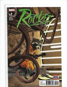 ROCKET #3 NEAR MINT 2017 UNREAD MARVEL Nw60