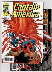 Captain America #33 & #34 (2000) Another Fat Mouse BOGO! BOGO? Read Description