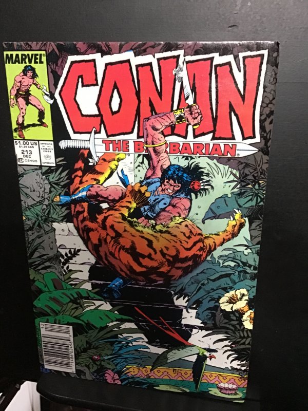 Conan the Barbarian #213 (1988) hi grade, the gate! VF+ Wow