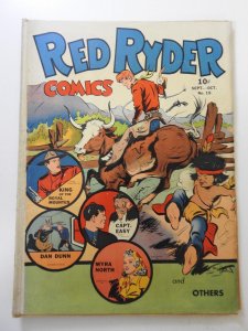 Red Ryder Comics #15 (1943) GD Condition Cover and centerfold wrap detached
