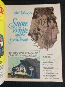 1987 Fall SNOW WHITE Golden Anniversary Magazine FN+ 6.5 Walt Disney with Poster