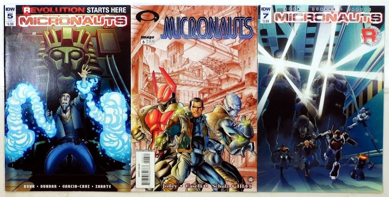 Micronauts Lot of 3 #5, 7, 2nd 6 2016 IDW Enigma Force 1st Print Comic Books