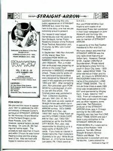 Straight Arrow Pow-Wow Vol. 5 #21 & 22 1991- Western fanzine newsletter
