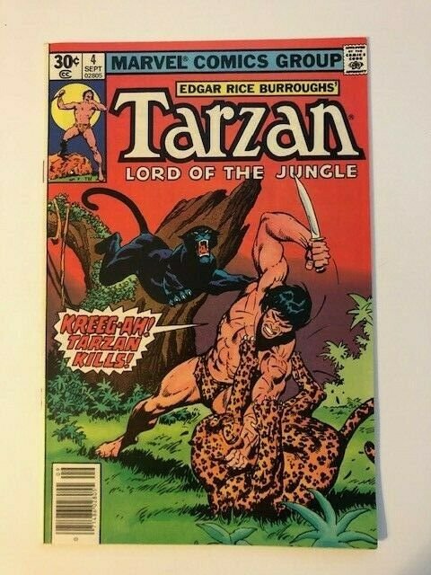 Marvel #4 TARZAN Lord of the Jungle 1977 FINE/VERY FINE (SIC032)