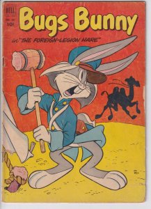 BUGS BUNNY FOUR COLOR #407 (Jun 1952) GD 2.0, yllg edges to white paper.