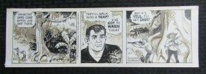 BUZ SAWYER 16x5.25 Comic Strip by Schlensker & Granberry 12/1/81 Buz & Tiger