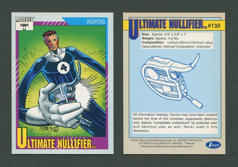 1991 Marvel Comics II  Card  #130 ( Ultimate Nullifier )  MINT