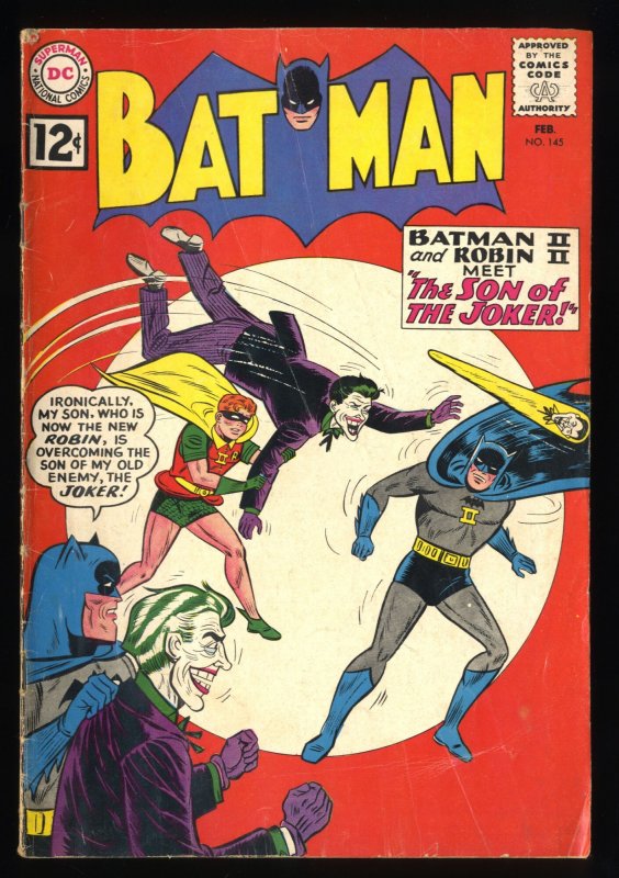 Batman #145 VG+ 4.5 Son of Joker Cover! Early 12 Center!