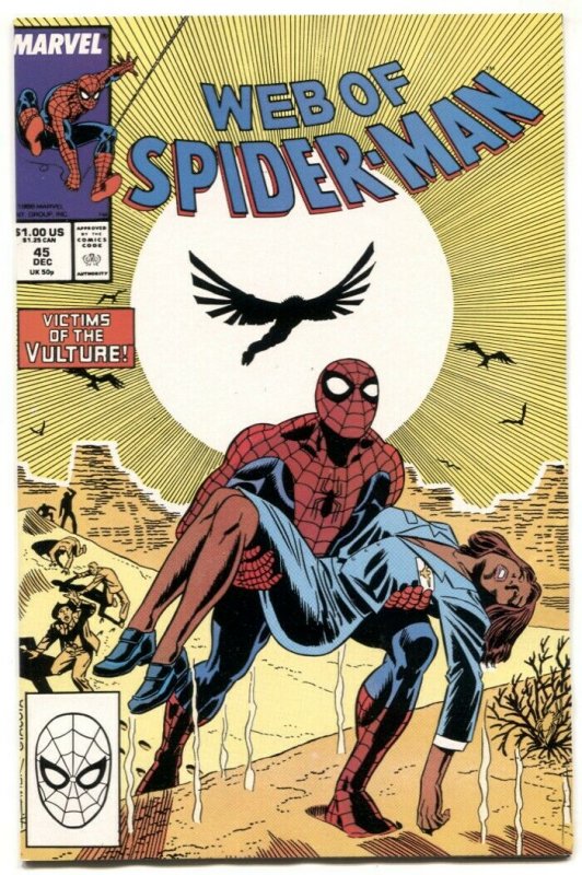 Web Of Spider-man #45 1988- Vulture NM