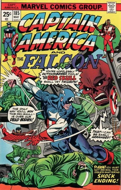 Captain America #185 (ungraded) stock photo