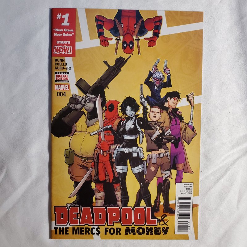 Deadpool and the Mercs for Money 4 Very Fine/Near Mint Cover by Iban Coello