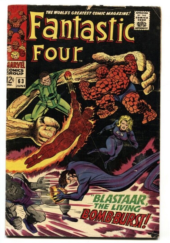 FANTASTIC FOUR #63 1967-SILVER SURFER comic book VG