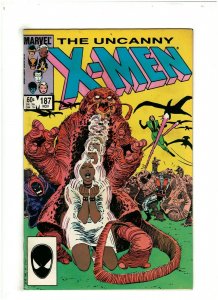 Uncanny X-Men #187 VF+ 8.5 Marvel Comics 1984 Stom  