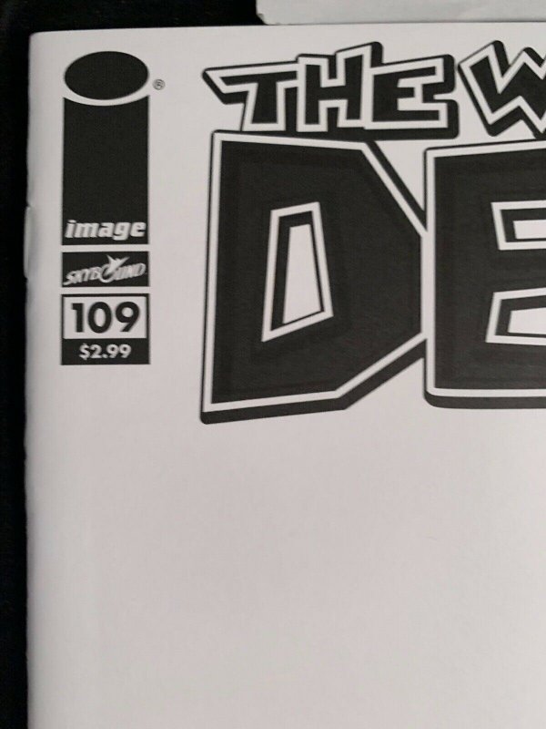 WALKING DEAD #109 NM BLANK SKETCH variant Image Comics