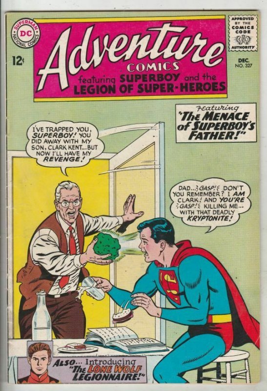 Adventure Comics #327 (Dec-64) FN/VF+ High-Grade Legion of Super-Heroes, Supe...