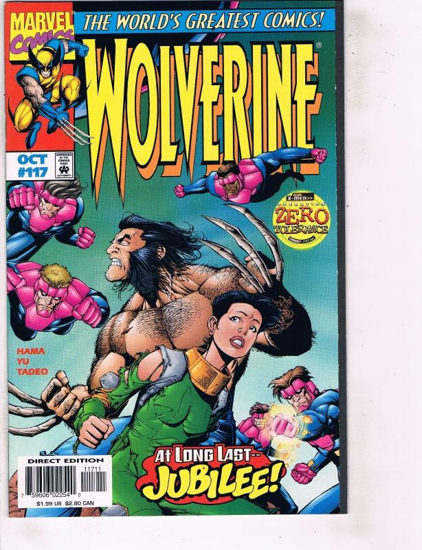5 Wolverine Marvel Comic Books # 116 117 118 119 120 X-Men Jubilee Cyclops TW38