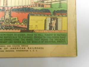 1957 10/57 The Wheel of Progress COMIC Give-Away PROMO Railroad VF+ 16 p. Unread