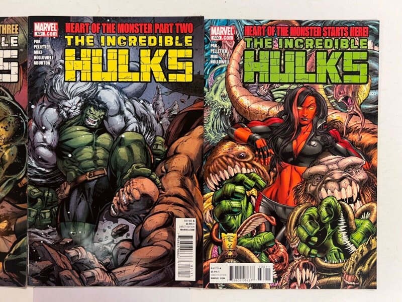 3 Incredible Hulks Marvel Comic Books # 630 631 632  Avengers Spiderman 31 JS35