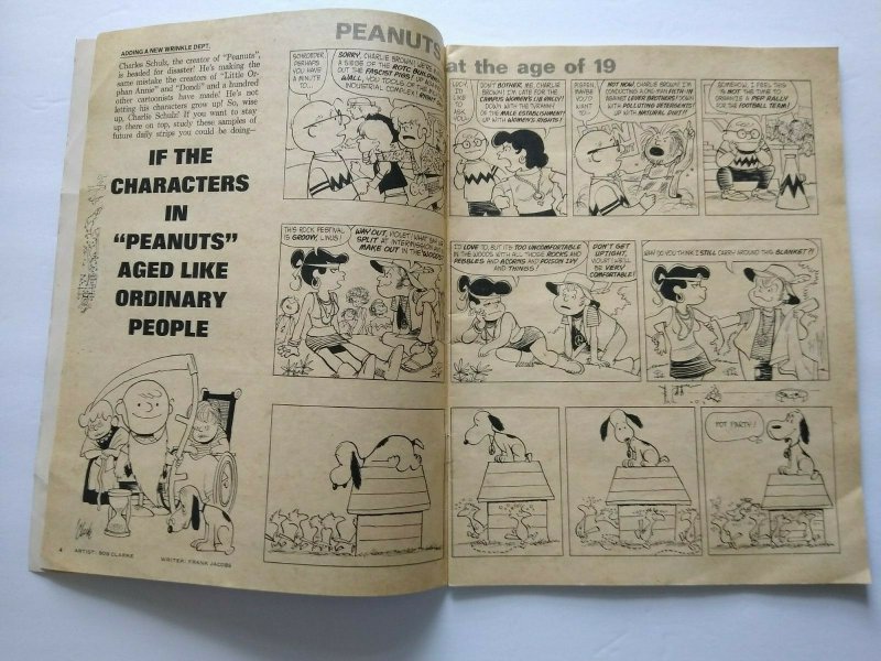 Mad Revista de enero de 1972 no 148 Peanuts Gang Macy's sátira desfile Día de Acción de Gracias 