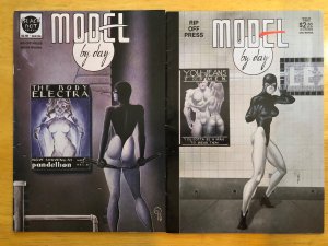 Model By Day #1 &2 (1990) Adult Complete Run of 2 Kevin J Taylor Rip-Off Press