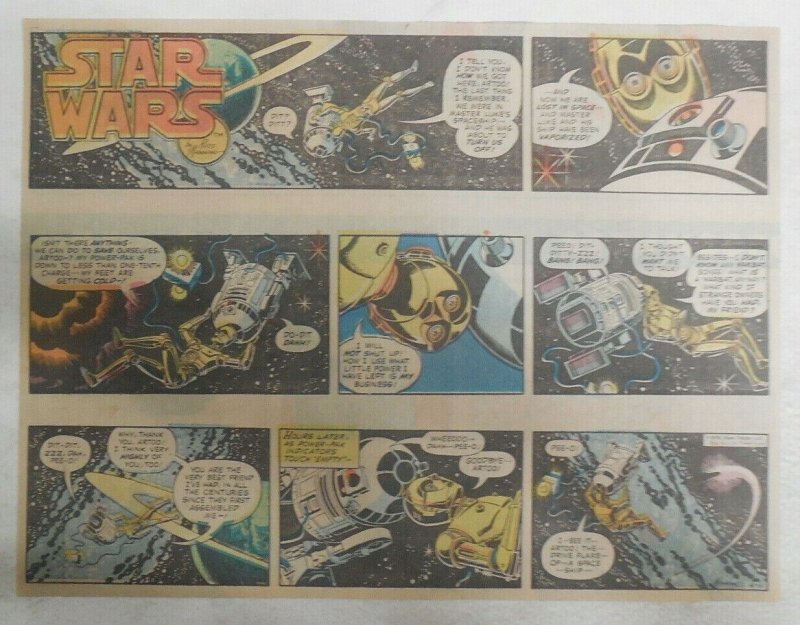 Star Wars Sunday Page #4 by Russ Manning from 4/1/1979 Large Half Page Size!