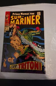 Sub-Mariner #2 (1968) Crystal Triton foxxing small penmark