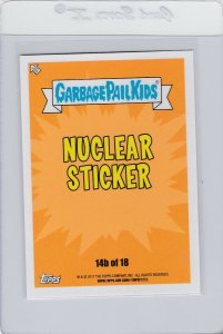 Garbage Pail Kids Radia Shawn 14b GPK 2017 Adam Geddon trading card sticker